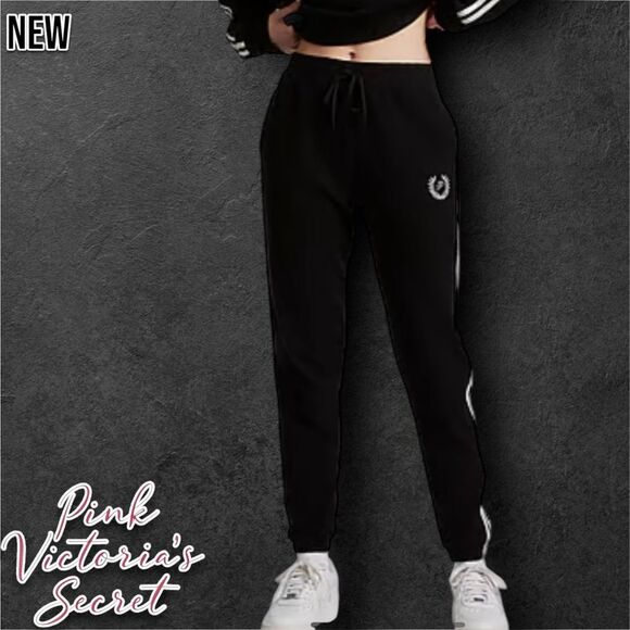 PINK Victoria’s Secret Reverse Fleece High-Waist Gym Pants - Picture 1 of 7